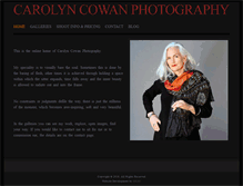 Tablet Screenshot of carolyncowanphotography.com